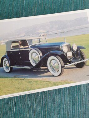 Minerva Classic Auto Art 9 5/8" x 7" Luxury Automobile Quarterly Classic Car Man